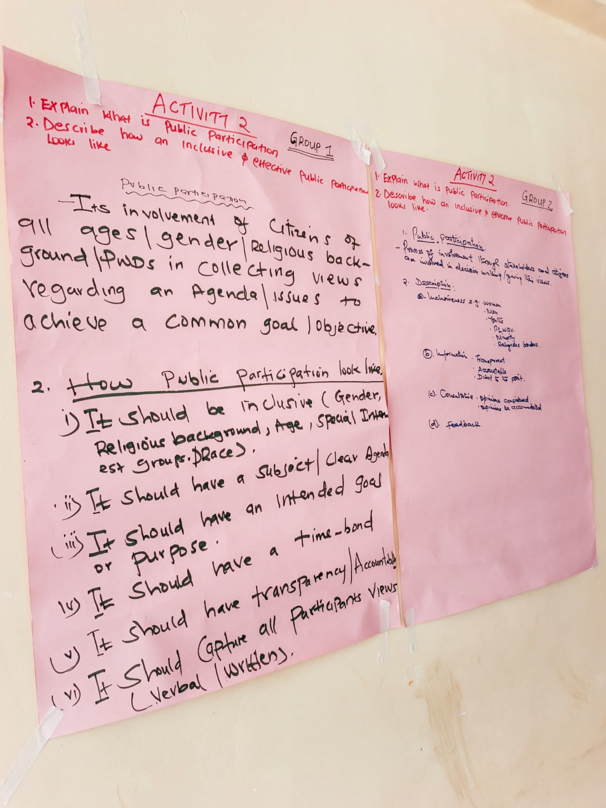 Capacity building session, Kericho County